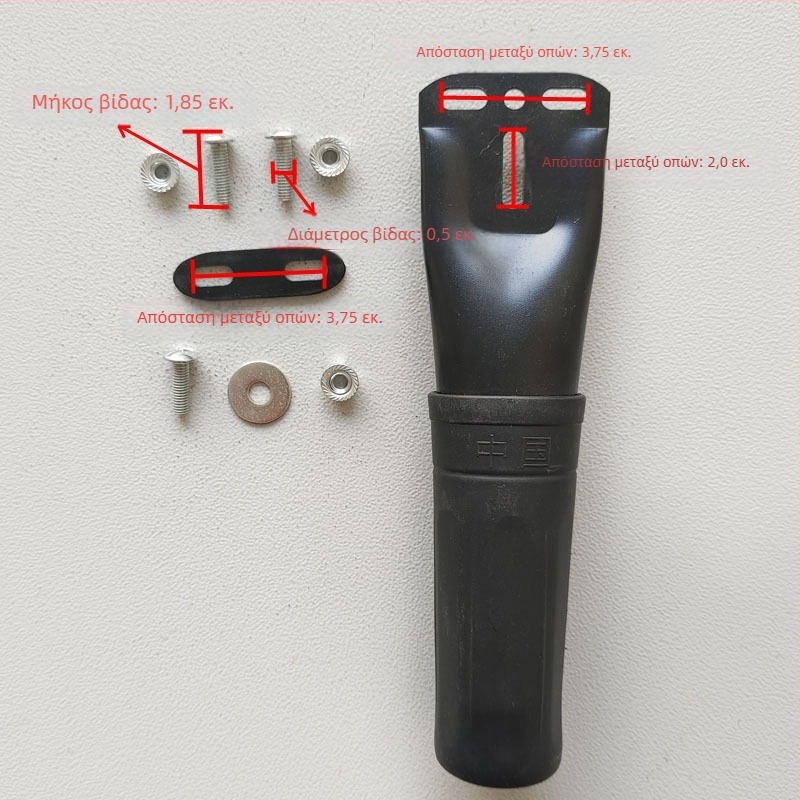 Χειριστήριο wok με τρεις οπές, ρυθμιζόμενο, ξύλινη λαβή για σιδερένιο wok