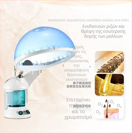 Golden Rice KD2328A Οικιακή Κάλυμμα Λάδι Μαλλιών και Ατμοποιητής Προσώπου με Οζόνιο, 1η Ταχύτητα, Θερμική Ψεκασία