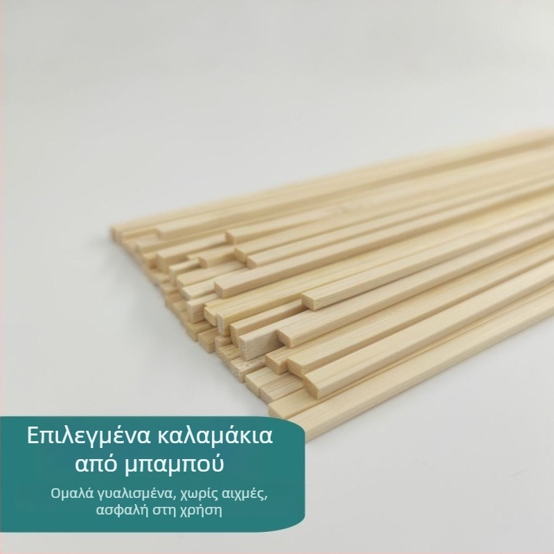 Πλατιά μπαμπού καλαμάκια για μπάρμπεκιου, μίας χρήσης, χειροποίητα, DIY