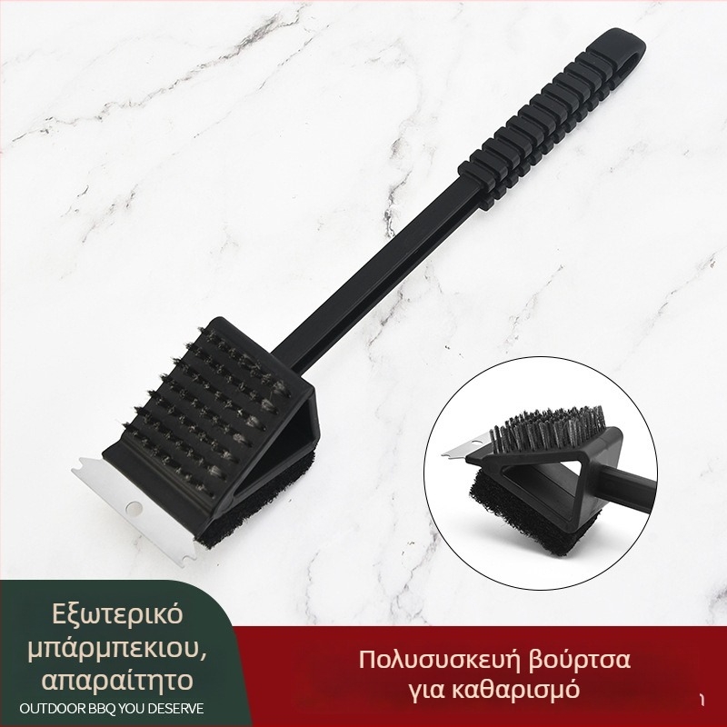 Shuangjie βούρτσα γκριλ με σύρμα χάλυβα, PP χειρολαβή, 24 τεμάχια