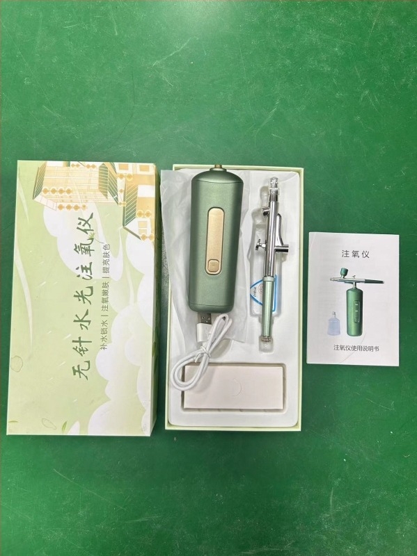 Συσκευή ενυδάτωσης προσώπου με έγχυση οξυγόνου, φορητή χειροκίνητη συσκευή καθαρισμού πόρων, ενσωματωμένη μπαταρία 300–500 mAh, κρύος ψεκασμός, δεύτερη ταχύτητα