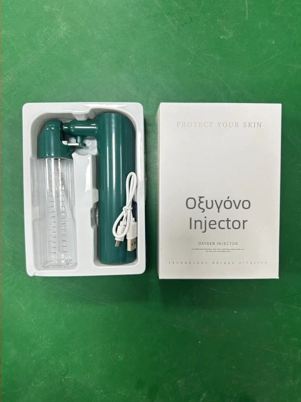 Συσκευή ενυδάτωσης προσώπου με έγχυση οξυγόνου, φορητή χειροκίνητη συσκευή καθαρισμού πόρων, ενσωματωμένη μπαταρία 300–500 mAh, κρύος ψεκασμός, δεύτερη ταχύτητα