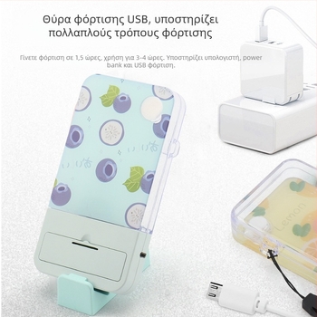 Φορητός υγραντήρας για το λαιμό με USB φόρτιση – Διπλής ταχύτητας κρύος ατμός, αυτονομία 1–3 ώρες, ενσωματωμένη μπαταρία 300–500 mAh