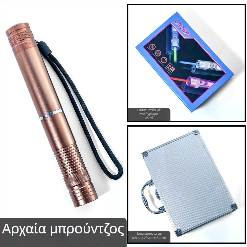 Δείκτης λέιζερ-στυλό, υψηλής ισχύος, μακρινής εμβέλειας, αλουμινένιο σώμα, κατάλληλο για σχολική διδασκαλία, μοντέλο B008