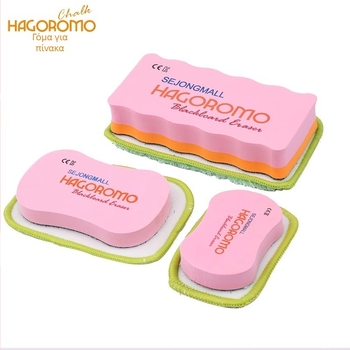 Feather robe Σβήστρα κιμωλίας, βελούδο κοραλλί, μαγνητική, αντικαταστάσιμη για λευκές επιφάνειες και επιφάνειες σχεδίασης