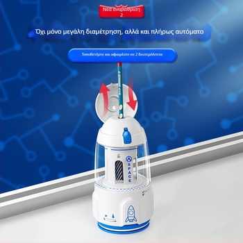 Ηλεκτρική αυτόματη ξύστρα μολυβιών | Μοντέλο M3119-1; Υλικό: Πλαστικό; Σχήμα: Γεωμετρικό; Λειτουργία: Ηλεκτρική