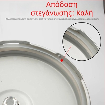 Δακτύλιος σφράγισης κατσαρόλας πίεσης, καουτσούκ, συμβατός με όλες τις εστίες, μοντέλο 1