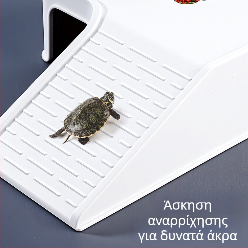 Πλατφόρμα ηλιοθεραπείας και ανάβασης χελωνών με καταφύγιο — Προέλευση: Χουάνάν; Οικιακό προϊόν; Εξοπλισμός ενυδρείου; Μάρκα: Half purple half red