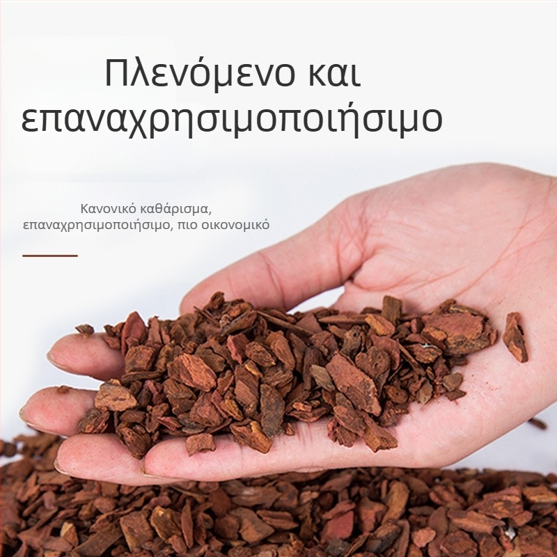 Reptizoo Μάτ από φλοιό πεύκου για ερπετά - φλοιός πεύκου σε κόκκους, ενυδατώνει и αποσμητοποιεί, διατηρεί φρέσκο τον αέρα στον θάλαμο διαβίωσης
