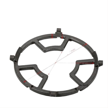 Βάση από ανοξείδωτο ατσάλι για γκάζι, στήριγμα γουόκ και κατσαρόλα γάλακτος, αντιολισθητικό, καθολικός σχεδιασμός με τέσσερα ή πέντε αγκίστρα