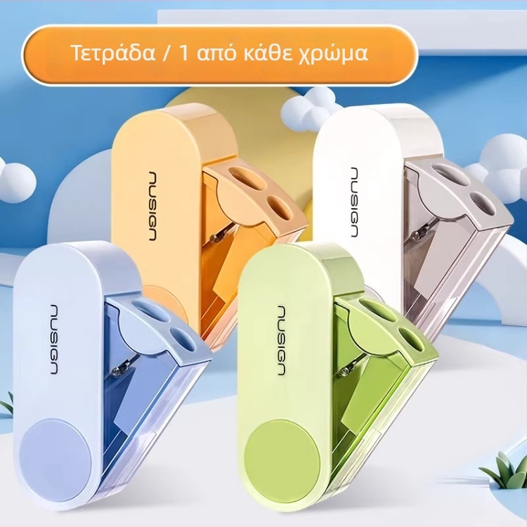 Σβήστρα μολυβιών με δύο οπές – χειροκίνητη, πλαστική, μοντέλο NS074, μη ηλεκτρική