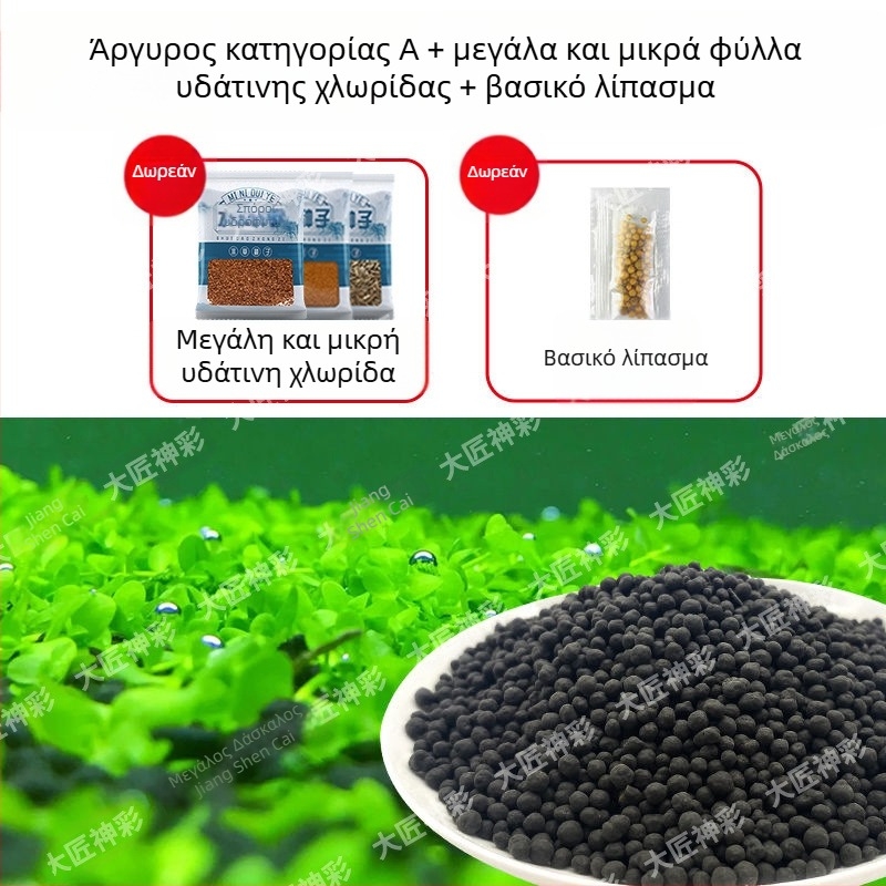 Σετ Διακόσμησης Ενυδρείου: Κεραμικός Άμμος, Άμμος Πυθμένα, Σπόροι Υδρόβιων Φυτών, Βασικό Λίπασμα, Διάφανο Νερό