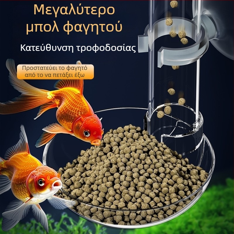 Κινητός επεκτεινόμενος σωληνάς ταΐσματος ενυδρείου για ψάρια, γαρίδες και χελώνες — χειροκίνητη τροφοδοσία, μάρκα Water Island Chronicle, κουτί 10 τεμάχια