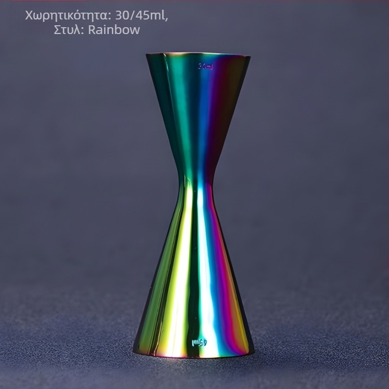 Κοκτέιλ μετρική κούπα από ανοξείδωτο ατσάλι 304, διπλής κεφαλής μέτρησης ουγκιών, ένα ενιαίο σώμα, μοντέρνος μινιμαλιστικός σχεδιασμός, λανσαρίστηκε το 2018, βάρος 100