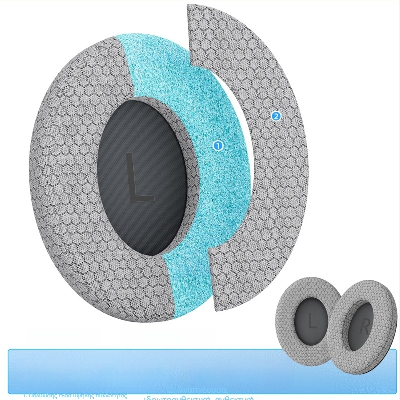 Κάλυμμα ακουστικών QC35/QC45 — OEM επεξεργασία, μαλακό, φιλικό προς το δέρμα, ανθεκτικό