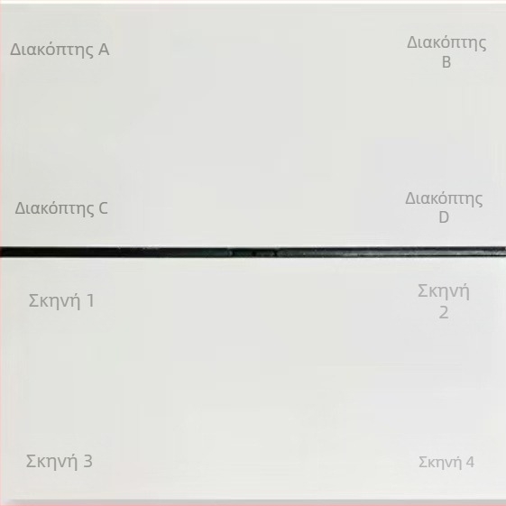 Zigbee Έξυπνος Πίνακας Διακόπτη με Offline Φωνητικό Έλεγχο, Οκτώ Κουμπιά Σκηνών, Ασύρματο Τηλεχειριστήριο μέσω Κινητού, 100–240V AC, 10A, 86×86 mm, PC Πάνελ