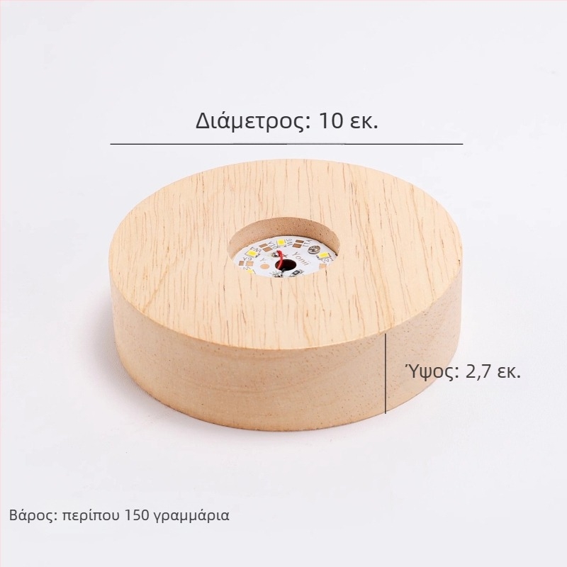 Φωτιζόμενο πατάκι ποτηριών από σιλικόνη – στρογγυλό σχήμα, μονοχρωμικό σχέδιο, μοντέρνος μινιμαλιστικός σχεδιασμός, υψηλής ποιότητας, χωρίς τροφοδοσία