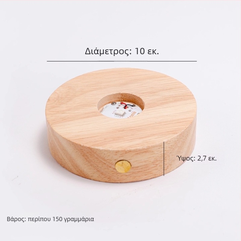 Φωτιζόμενο πατάκι ποτηριών από σιλικόνη – στρογγυλό σχήμα, μονοχρωμικό σχέδιο, μοντέρνος μινιμαλιστικός σχεδιασμός, υψηλής ποιότητας, χωρίς τροφοδοσία