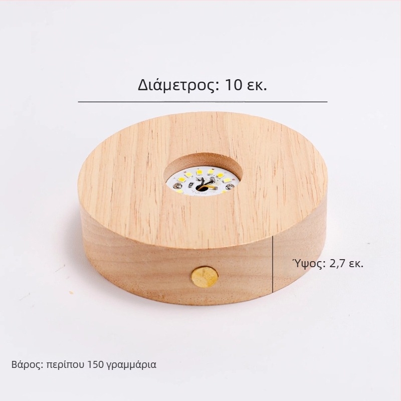 Φωτιζόμενο πατάκι ποτηριών από σιλικόνη – στρογγυλό σχήμα, μονοχρωμικό σχέδιο, μοντέρνος μινιμαλιστικός σχεδιασμός, υψηλής ποιότητας, χωρίς τροφοδοσία