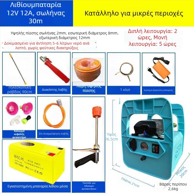 Fangran Πλαστικός Ψεκαστήρας Τριών Μερών
