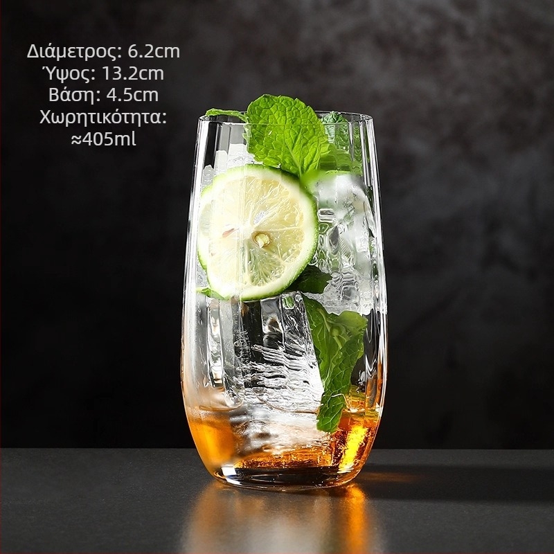 Ποτήρι κρασιού - χειροποίητο γυαλί, μοντέρνο μινιμαλιστικό σχέδιο, χωρίς λαβή, μονοστρωματική κατασκευή, ανθεκτικό σε υψηλές θερμοκρασίες, με εκτυπωμένο λογότυπο