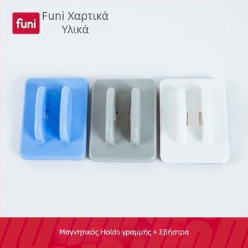 Μαγνητική γόμα πίνακα Funi BC-3366 με θήκη για στυλό και κλιπ για μαρκαδόρους νερού