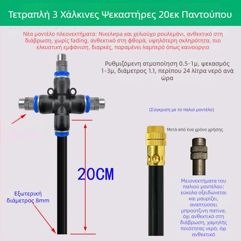 Lejin Σειρά Μικροψεκασμού – Σύστημα ποτίσματος από χαλκό και PE, για οικιακή κηπουρική, γεωργία και δημόσιους χώρους πρασίνου