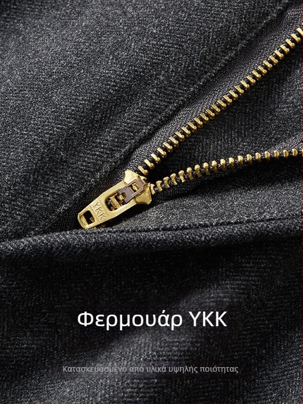 Ανδρικά μάλλινα παντελόνια, κορεατικού στυλ, στενή εφαρμογή, ίσια γραμμή, καθημερινά παντελόνια για φθινόπωρο-χειμώνα