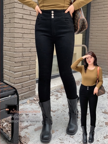 Γυναικεία τζίν υψηλής μέσης, Cowboy ύφασμα, Spandex κάτω από 30%, μικροελαστικότητα, στενό κόψιμο