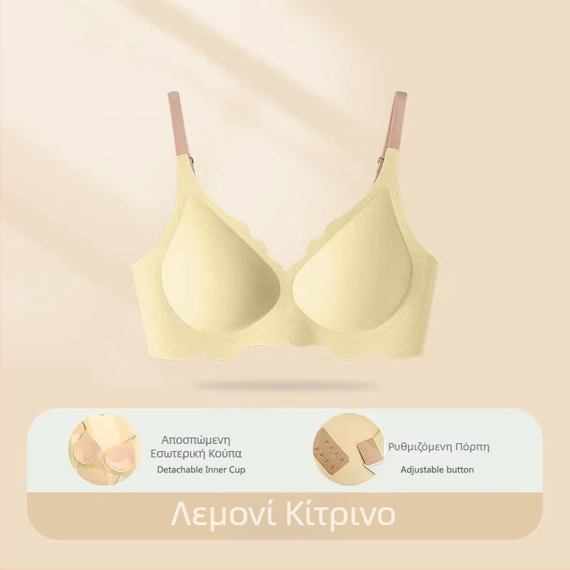 Σουτιέν γυναικών χωρίς μπανέλες – υπερλεπτό, διαπνέον, άνετο, ελαφρύ αθλητικό στυλ με ήπιο lift και συγκράτηση, τοπ σωλήνας