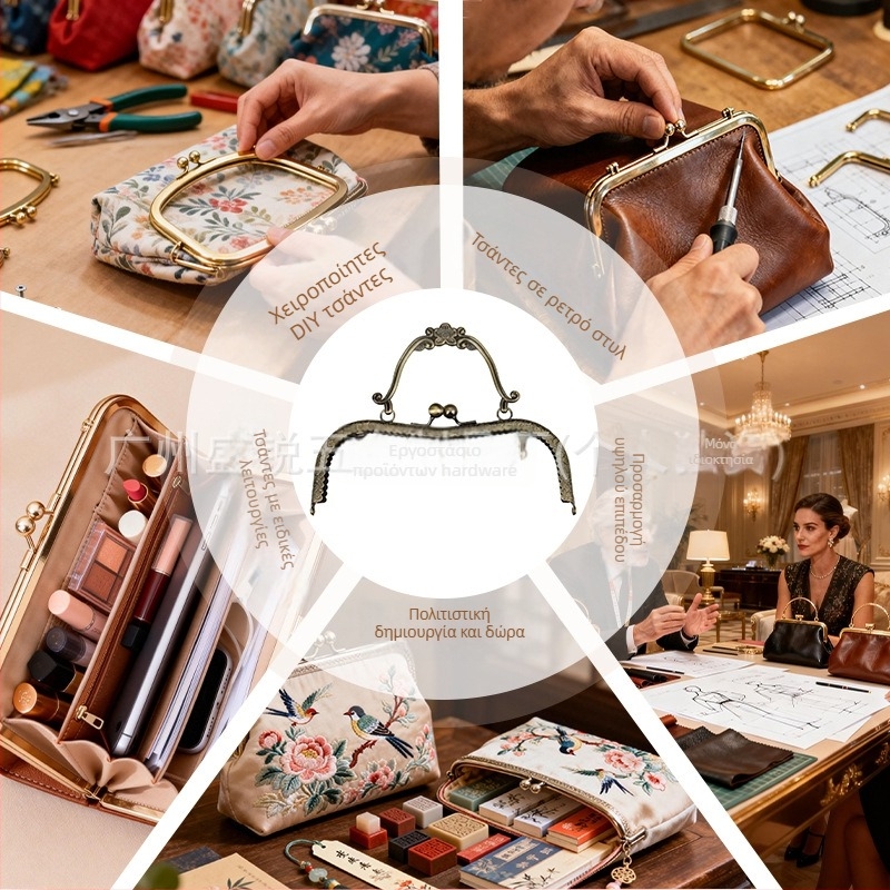 Αξεσουάρ τσαντών – σίδηρος, αναδιπλούμενο, μόδα δρόμου, εξαρτήματα τσαντών, Φθινοπωρο 2023