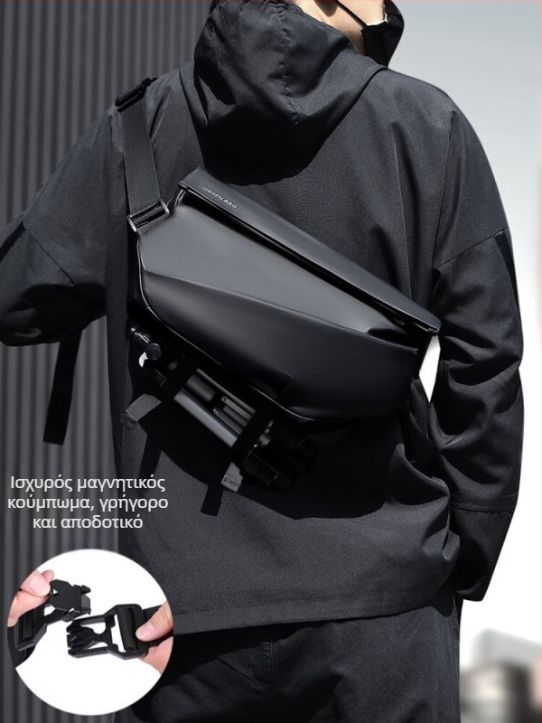 Ανδρική τσάντα crossbody, νάιλον, διαπνέουσα και αδιάβροχη, για ελεύθερα ταξίδια