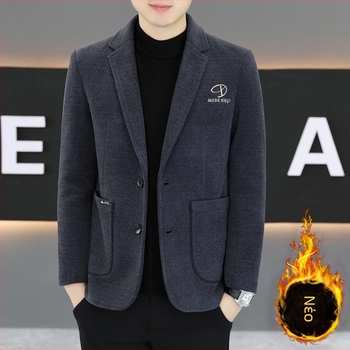 Casual σακάκι κοστουμιού, εφαρμοστό, μονόμπουστο με ένα κουμπί, forάκο κοστουμιού, κορεάτικο στυλ