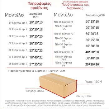 Πτυσσόμενο χαρτόνι (κυματοειδές χαρτόνι; πάχος 2.6–6 χιλ.; 130–250 γ/μ²; κοπή με καλούπι; για συσκευασία ταχυμεταφορικής και κοσμημάτων)