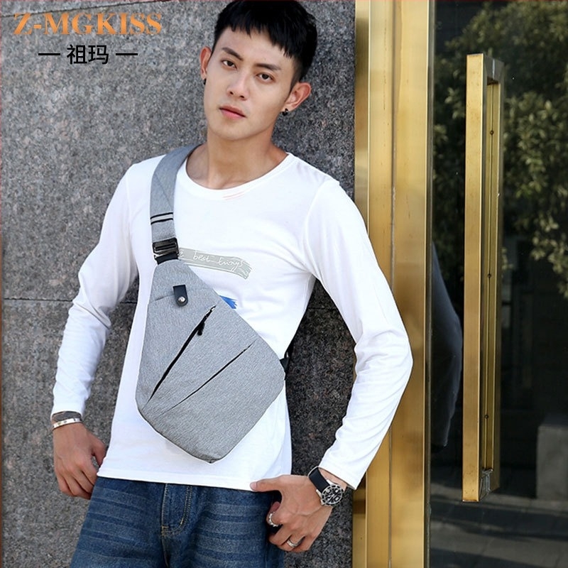 Zuma Chest Bag Ανδρική, Street Trend στυλ, Oxford ύφασμα, Μεγάλη χωρητικότητα