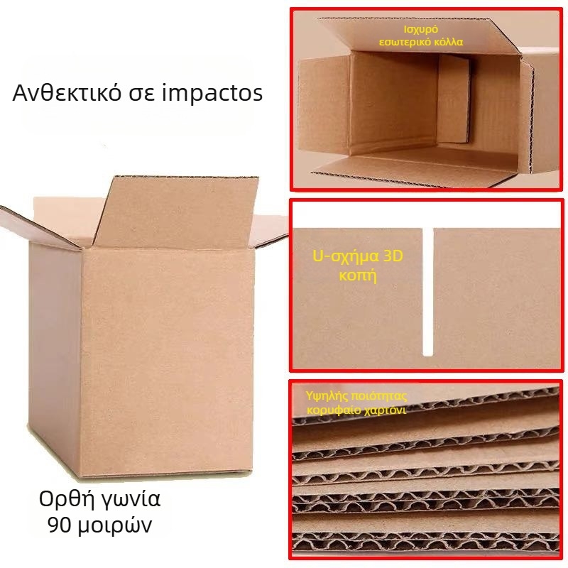 Προσαρμοσμένο εκτυπωμένο γκοφρέ χαρτόνι, τρία έως πέντε στρώματα, παχύ και εξαιρετικά σκληρό, κουτί συσκευασίας ταχυμεταφορικής