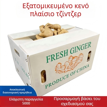 PP κενό πάνελ περιστροφικό κιβώτιο για τζίντζερ και λαχανικά – Υψηλή Αντοχή, Χύτευση με έγχυση, Πάχος τοιχώματος 3 mm, Φορτίο 50 kg, Διαθέσιμο για προσαρμογή