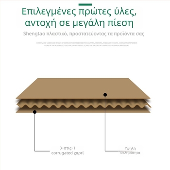 Τριών στρώσεων κυματοειδές άδειο χαρτοκιβώτιο για συσκευασίες, πάχος 2,8 mm, κανονικό μοντέλο