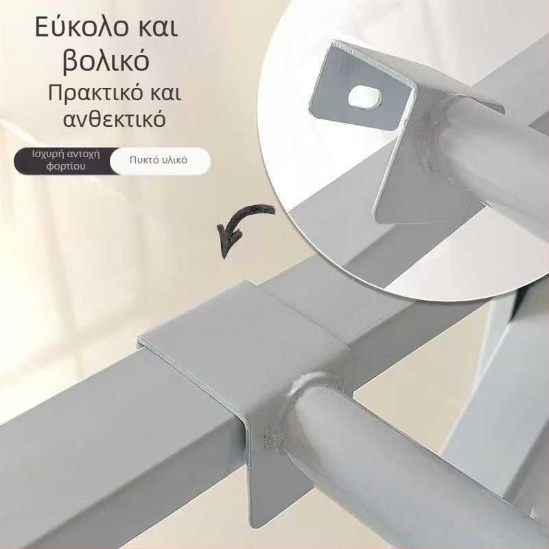 Τηλεσκοπική ράγα κρεμάσματος ρούχων, μοντέλο 985, υλικό: μεταξωτό λουλούδι, γενικό στυλ