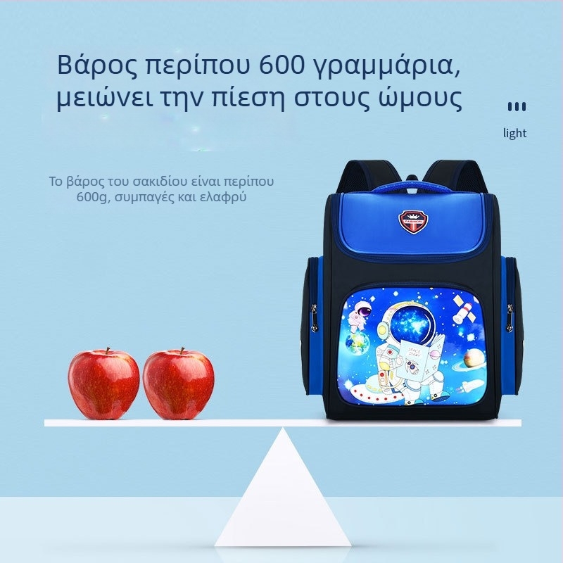 Σχολική τσάντα δημοτικού με μοτίβο ανιμέ, νάιλον, χωρητικότητα 20–35 L, φερμουάρ, διπλοί ιμάντες ώμου