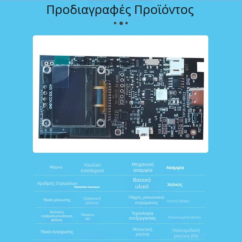 Πλακέτα ανάπτυξης ESP32 με Wi‑Fi και Bluetooth για IoT, πίνακας ελέγχου, PCBA