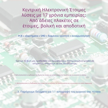 Πλακέτα ελέγχου DC brushed κινητήρα με ένα κουμπί – Ανάπτυξη και σχεδίαση PCBA, SMT επεξεργασία PCB; Μάρκα Core, Χωρητικότητα 40000, Τάση φόρτισης 5V, Ισχύς 5A