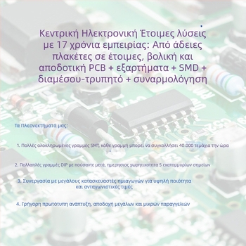 Πλακέτα ελέγχου DC brushed κινητήρα με ένα κουμπί – Ανάπτυξη και σχεδίαση PCBA, SMT επεξεργασία PCB; Μάρκα Core, Χωρητικότητα 40000, Τάση φόρτισης 5V, Ισχύς 5A