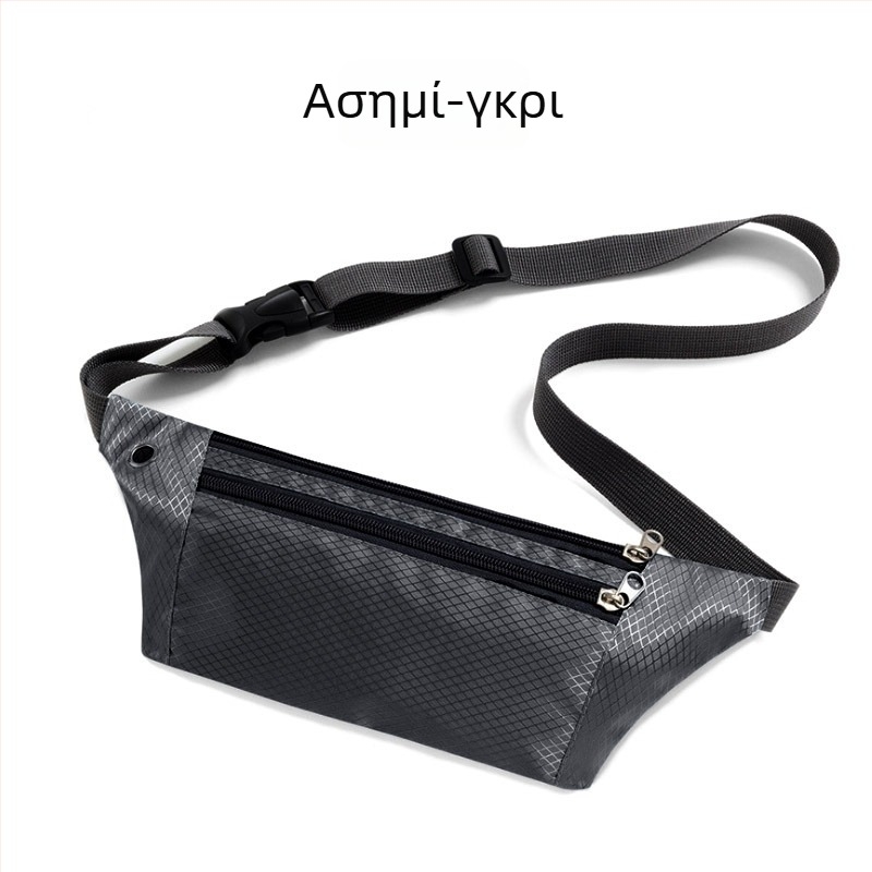 Αθλητική τσάντα μέσης για υπαίθρια αθλήματα, unisex, επένδυση από νάιλον, μοντέρνο αθλητικό στυλ, μονόχρωμη (φθινοπωρινό 2020)