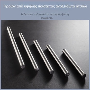 Ανοξείδωτο χάλυβα χωρίς μαγνήτη για εξωτερικό μπάρμπεκιου — σωληνάκι για σουβλάκι με θήκη αποθήκευσης, συσκευασία 200 τεμάχια