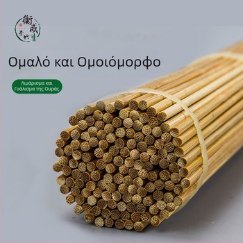 Καρβονισμένα καλαμάκια μπαμπού για μπάρμπεκιου, παχύτερα, για φρούτα