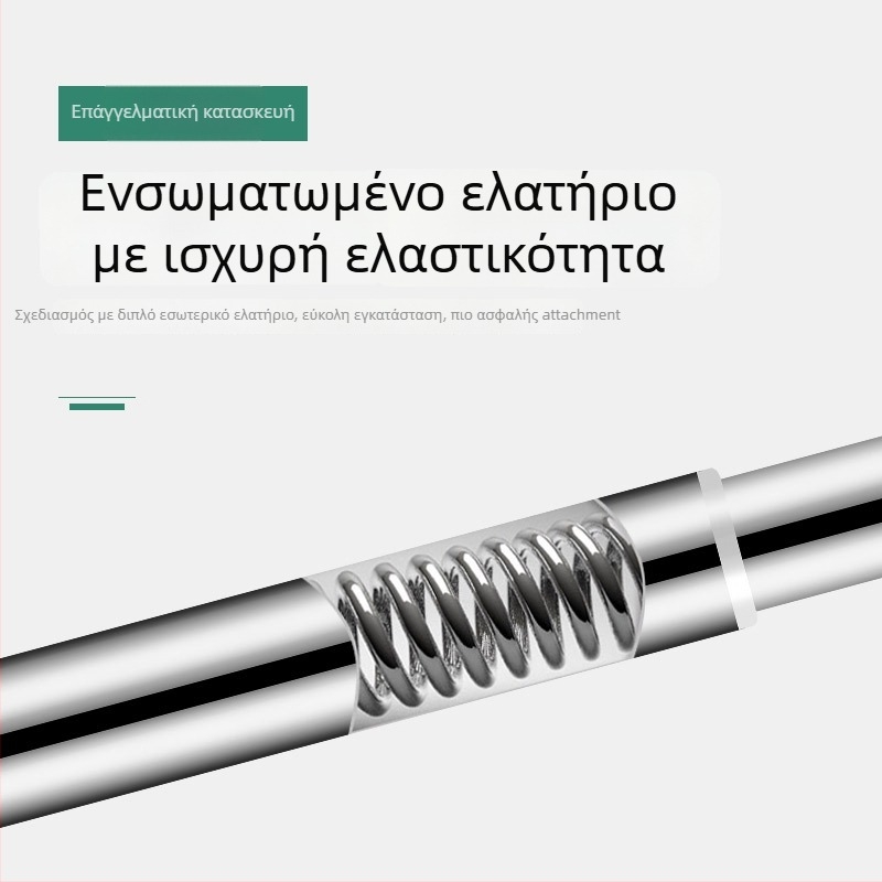 Τελεσκοπική ράγα ρούχων από ανοξείδωτο χάλυβα 304 – χωρίς διάτρηση, για μπάνιο, κουρτίνες και ντουλάπα, για στέγνωμα στο μπαλκόνι