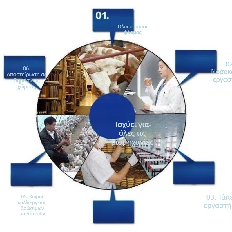 Γεννήτρια όζοντος για οικιακό και αυτοκινήτου καθαρισμό αέρα — Απομάκρυνση φορμαλδεΰδης, Χαμηλός θόρυβος (<36 dB), Ροή αέρα 51–150 m3/h, Κατάλληλο για 41–60 m2, Χωρητικότητα 60 g