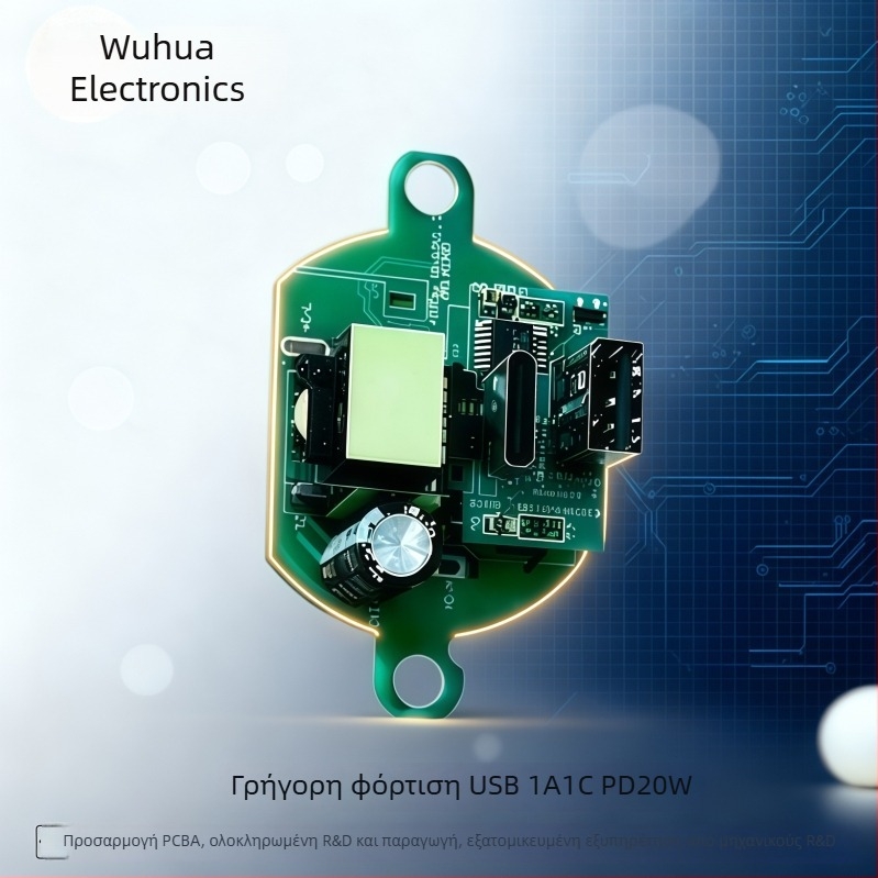 Μονάδα USB Γρήγορης Φόρτισης PD20W PCBA SMT Πλακέτα (Wuhua electronics)