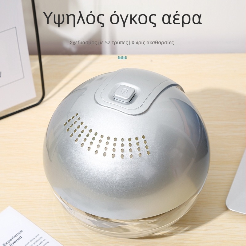 Αρωματοθεραπευτικός καθαριστής αέρα με USB τροφοδοσία, έλεγχος με κουμπί, θόρυβος κάτω από 36 dB, κατάλληλο για χώρους έως 10 τ.μ., ABS περίβλημα Nordic στυλ